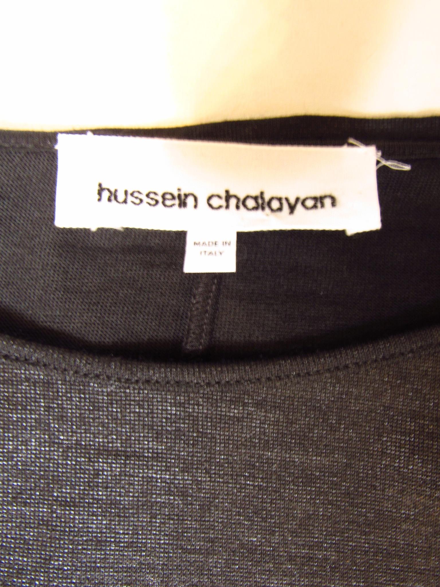 Hussein Chalayan - Robe noire et argentée en vente 5