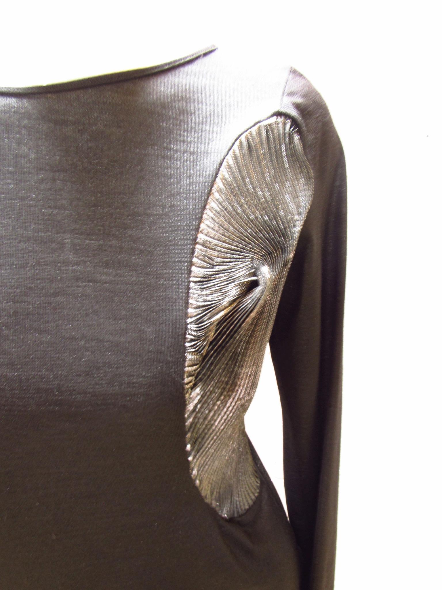 Hussein Chalayan Black and Silver Dress In New Condition For Sale In Laguna Beach, CA