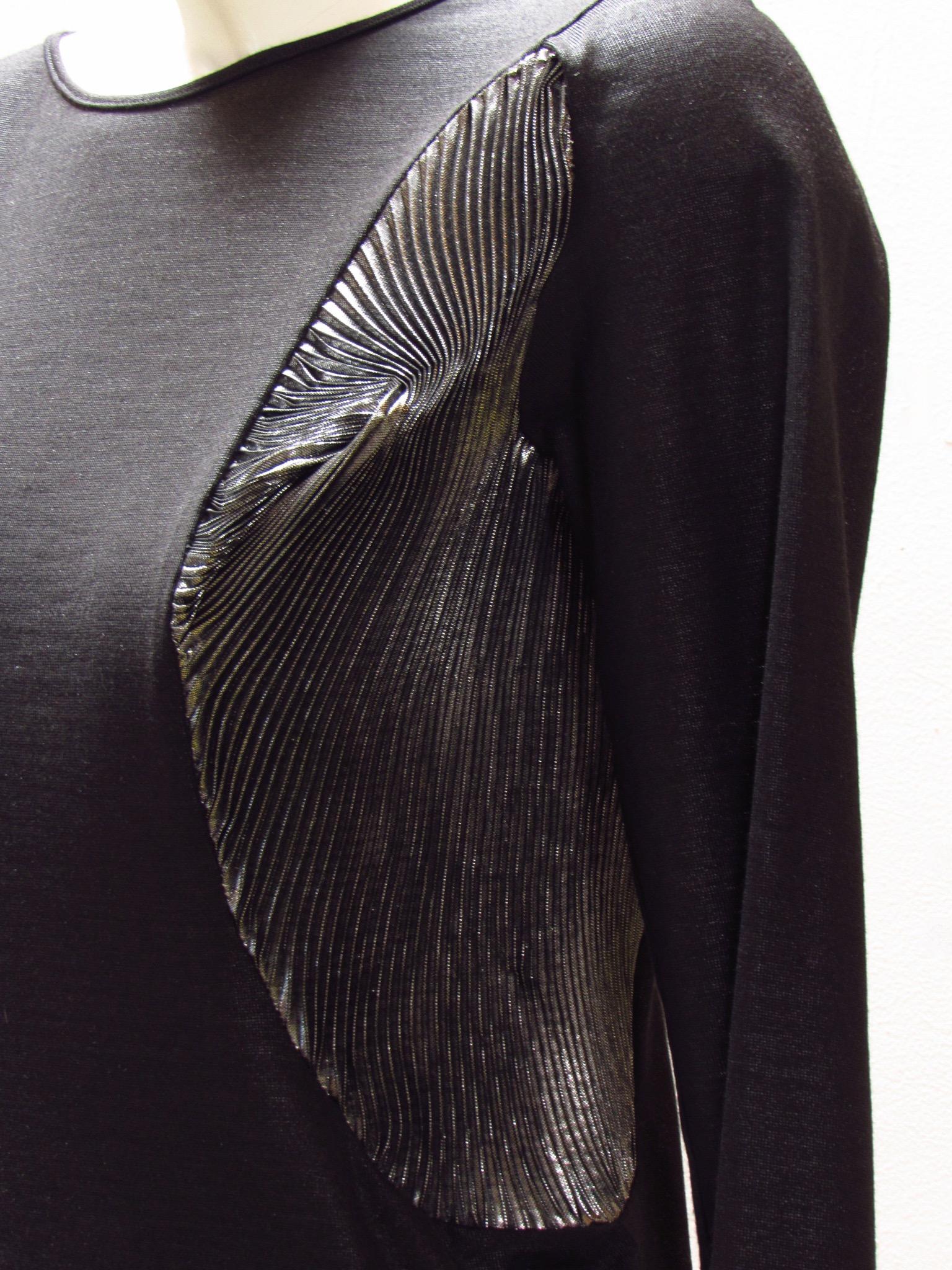 Women's Hussein Chalayan Black and Silver Dress For Sale