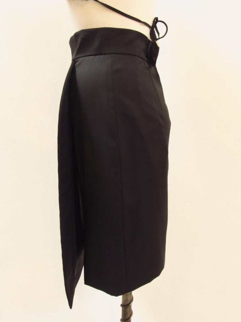 Women's Hussein Chalayan Black Round Skirt For Sale
