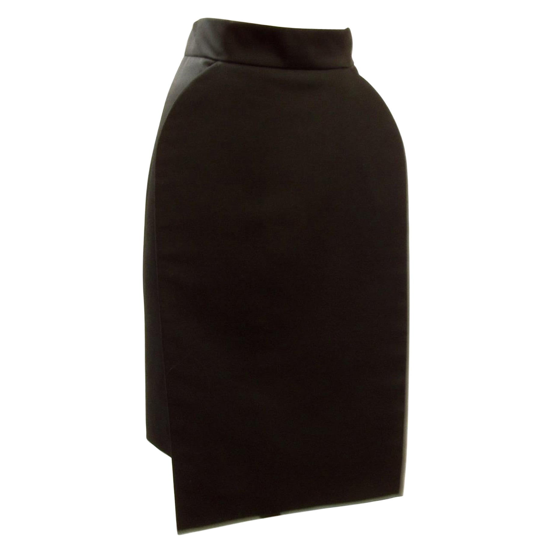 Hussein Chalayan Schwarzer runder Rock im Angebot
