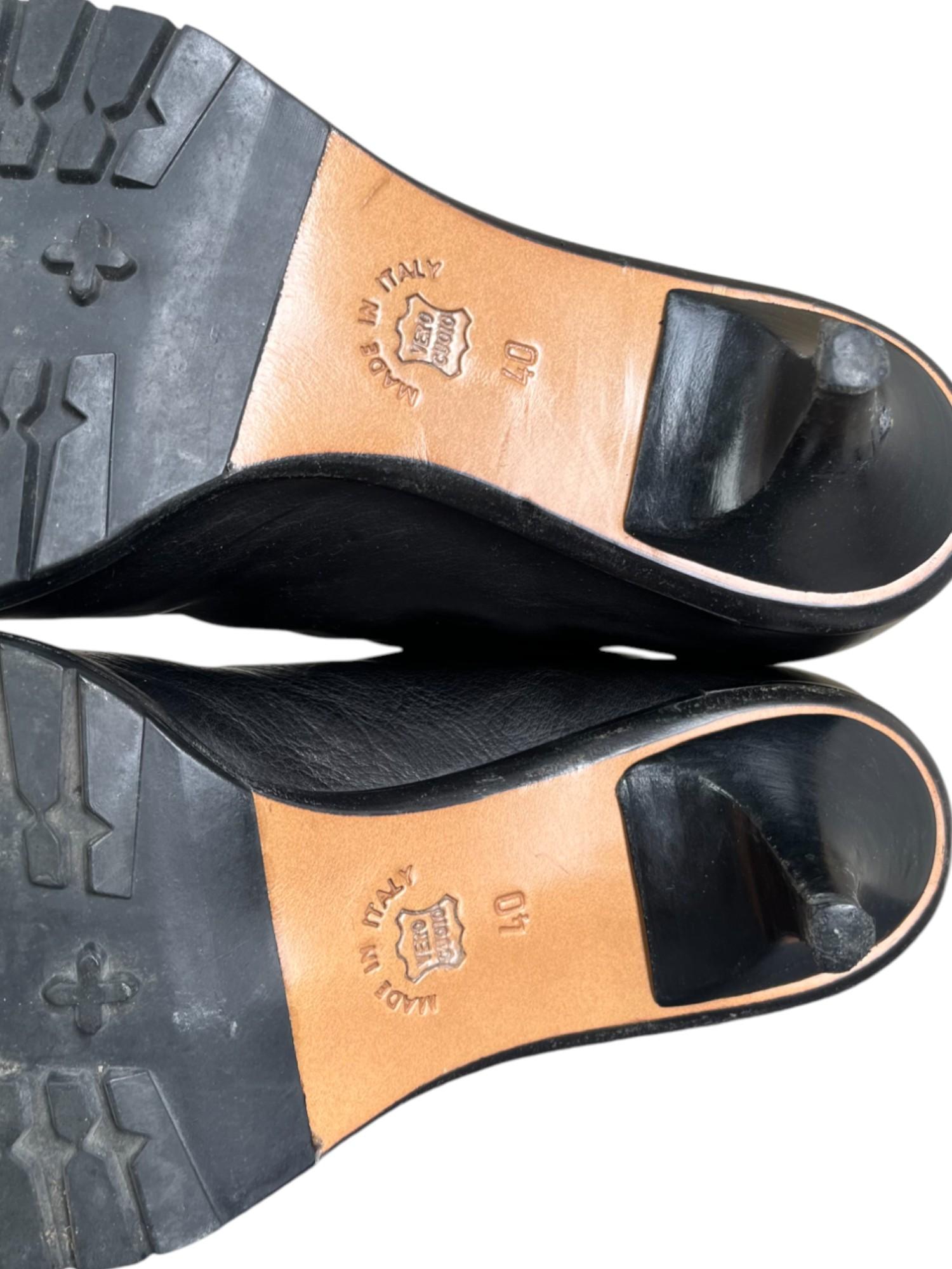 Hussein Chalayan F/W 2002 Botines de tacón con cremallera en venta 2