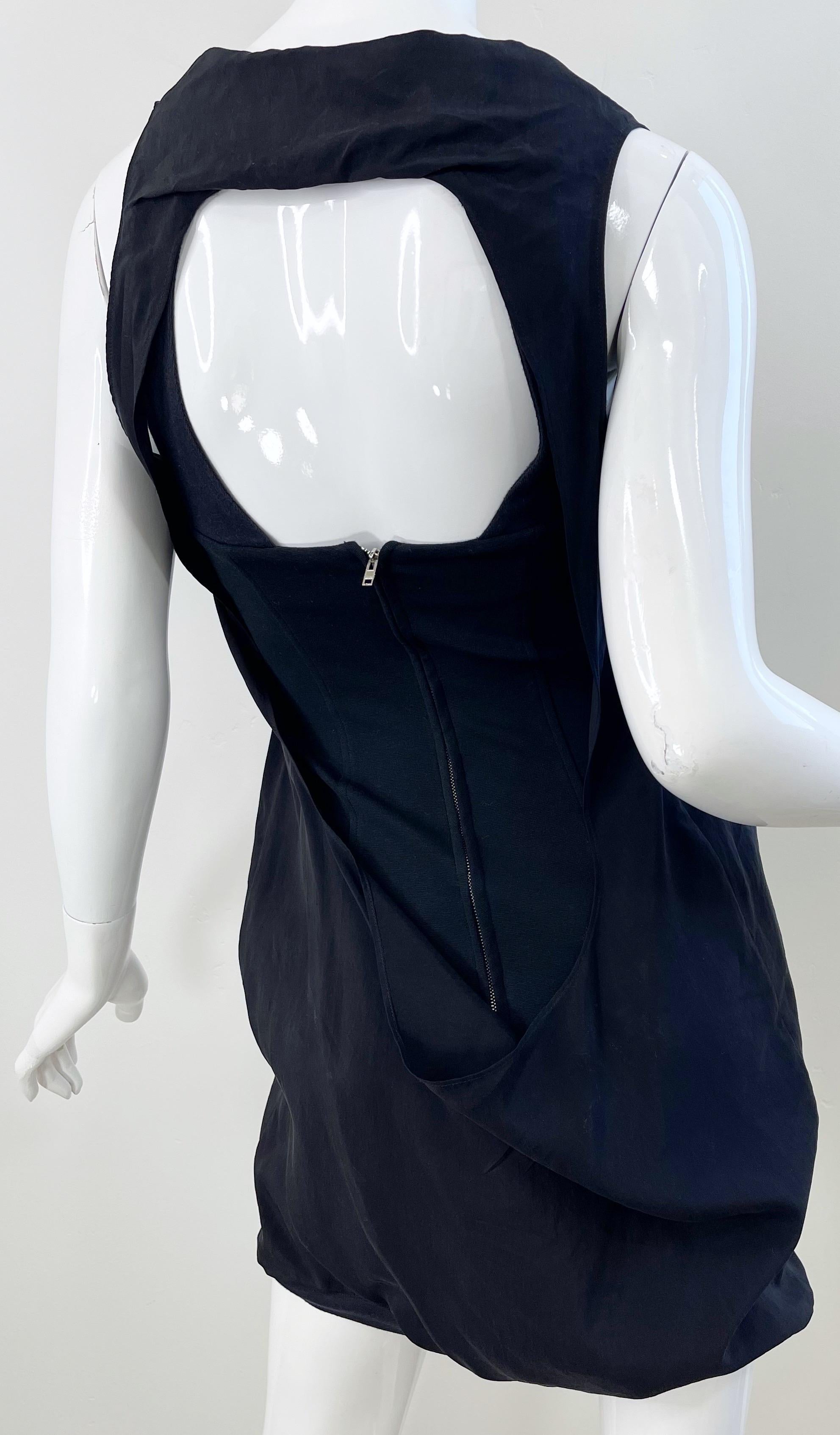 Hussein Chalayan Fall / Winter 2003 Runway Sz 4 Bondage Inspired Y2K Mini Dress For Sale 6