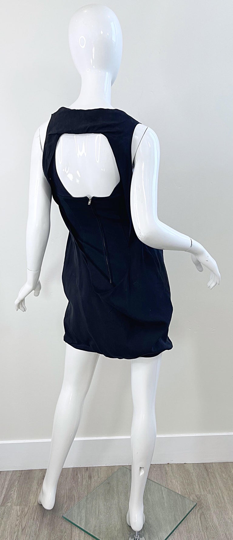 Hussein Chalayan Fall / Winter 2003 Runway Sz 4 Bondage Inspired Y2K Mini Dress For Sale 1