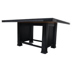 Vintage Husser 615 dining table by Frank Lloyd Wright for Cassina