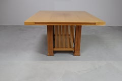 Husser 615 dining table by Frank Lloyd Wright produced by Cassina