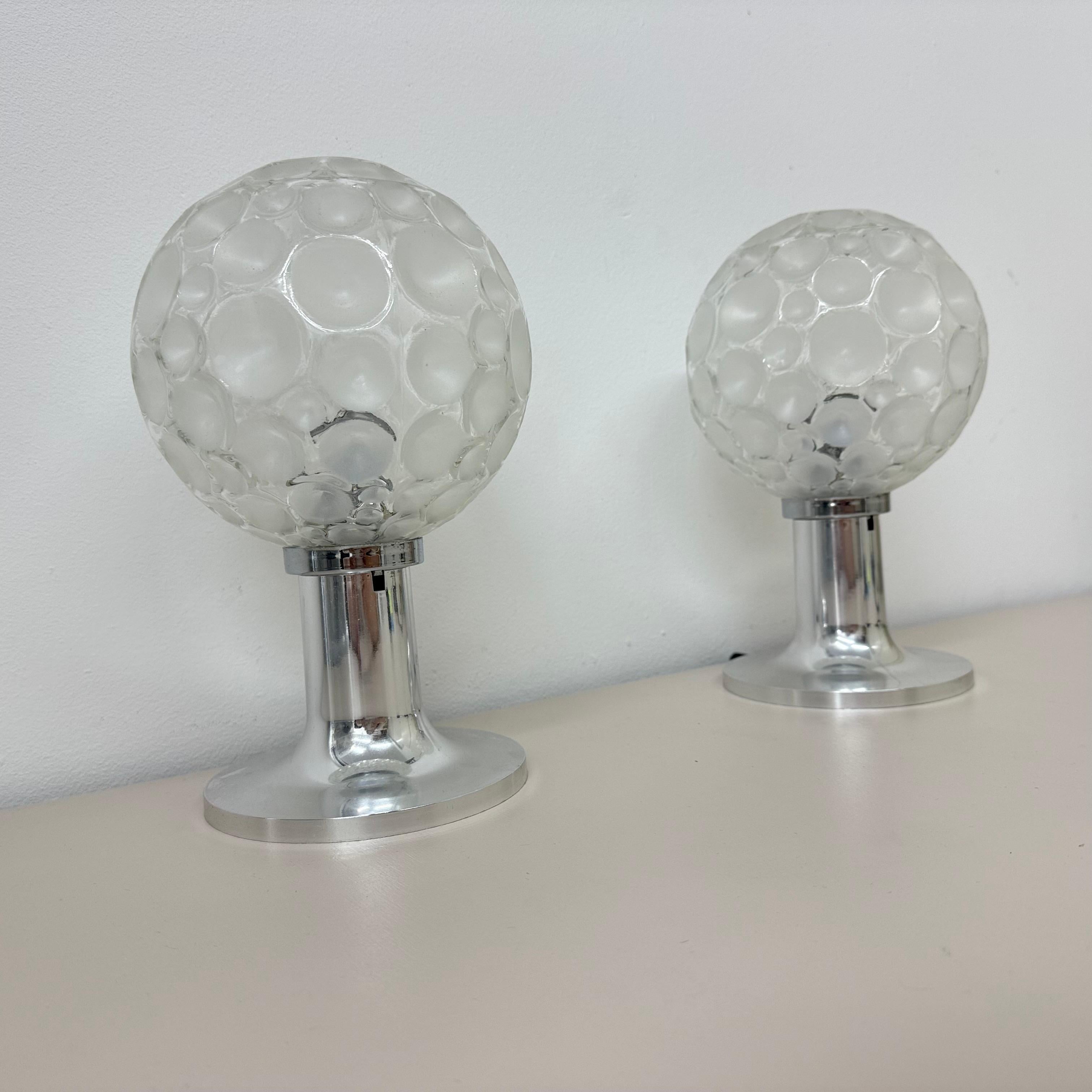 Hustadt leuchten glass table lamps , 1970s For Sale 13