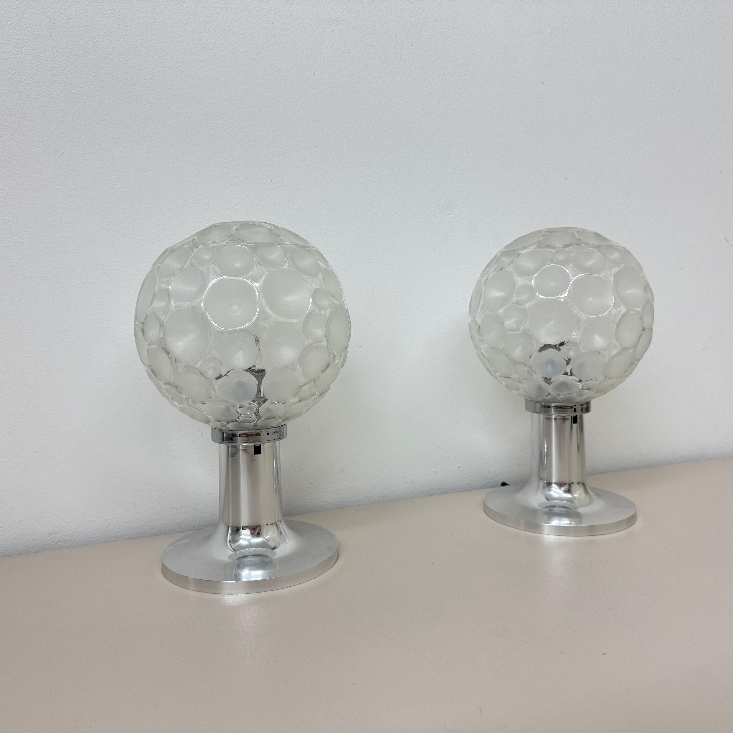 Hustadt leuchten glass table lamps , 1970s For Sale 14
