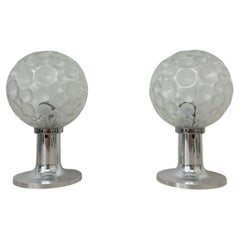 Hustadt leuchten glass table lamps , 1970s