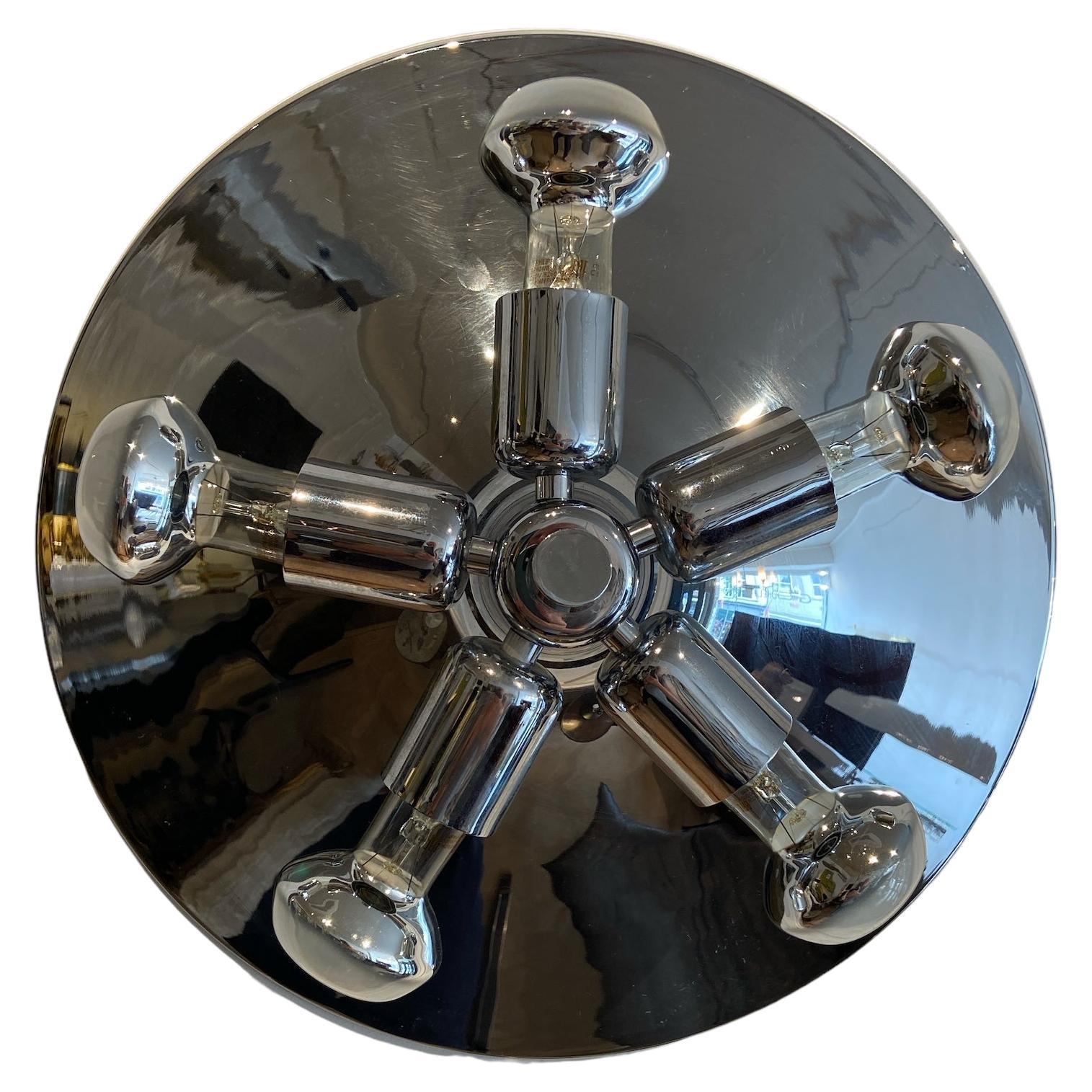 Hustadt plafonneer in chrome For Sale