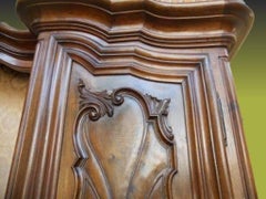 Hutch Bookcase Carved Provencale Style circa 1900, Louis XV