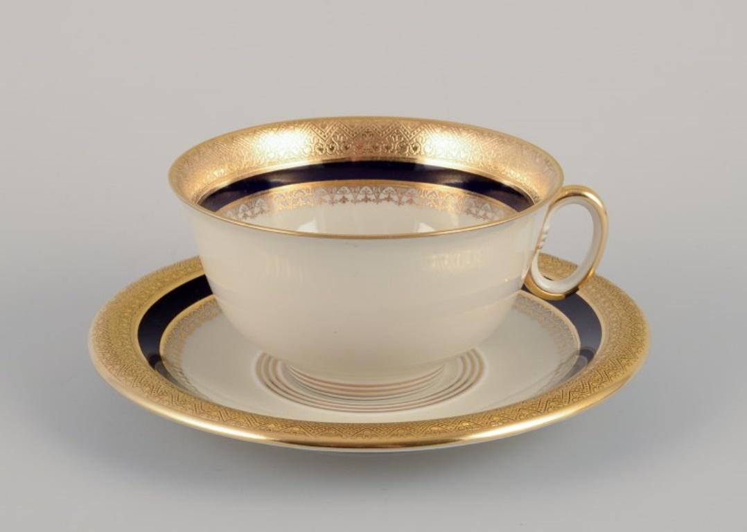 Hutschenreuther, Alemania. Servicio completo de café para seis personas mediados del siglo XX en venta