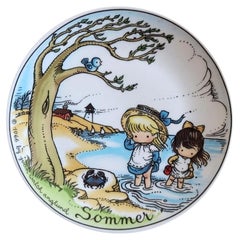 Hutschenreuther Joan Walsh Anglund Sommerteller - Sommer, 1966, Vintage 2C169