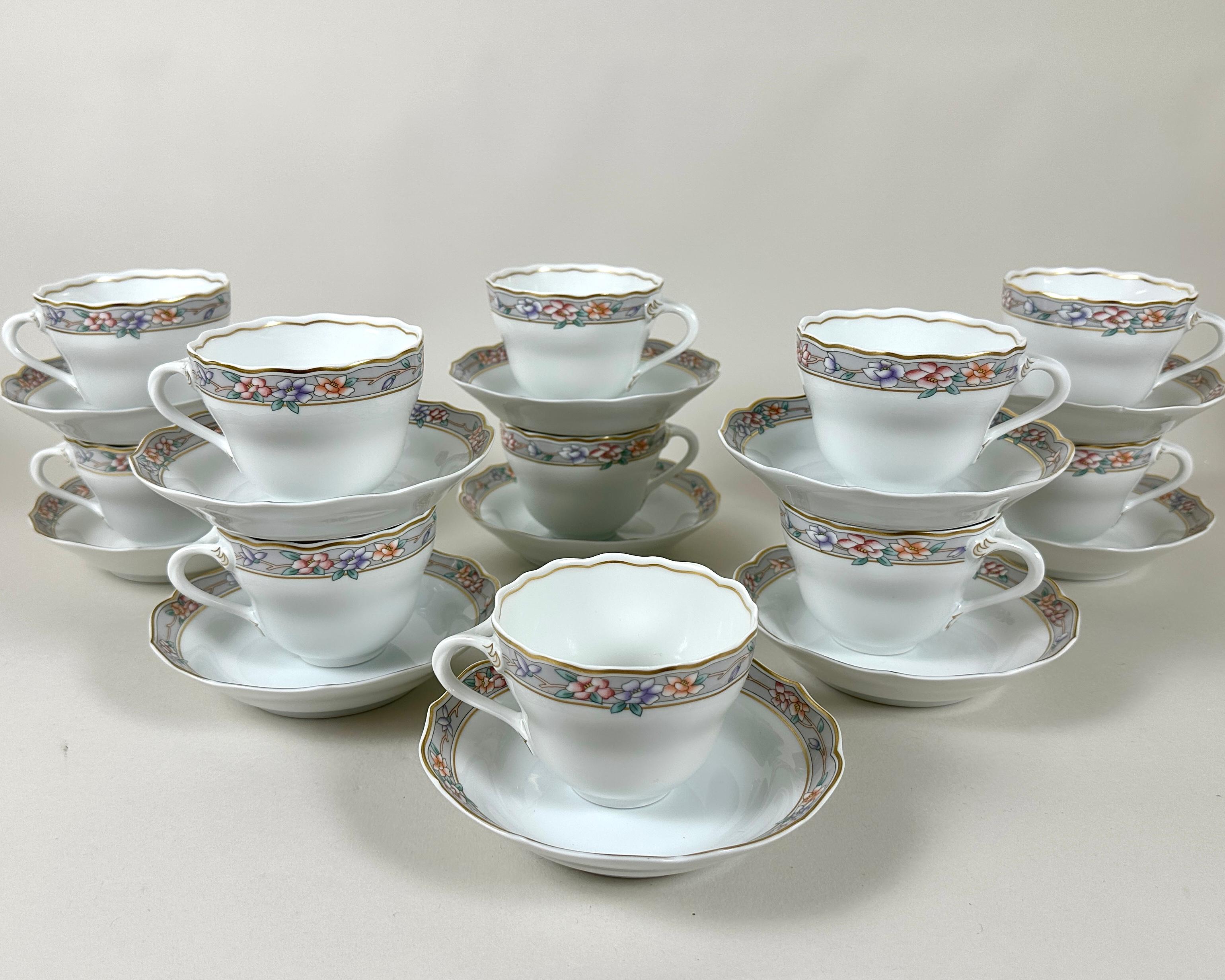 Set da tè in porcellana Hutschenreuther - Artigianato tedesco d'epoca In condizioni ottime in vendita a Bastogne, BE