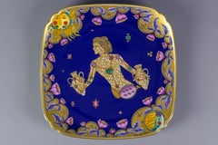 Hutschenreuther Porcelain Wall Plate Sign of the Zodiac Aquarius by Ole Winther