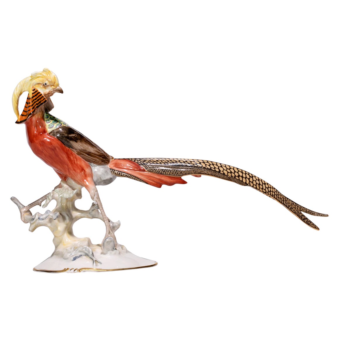 Hutschenreuther-Selb Deutsche Porzellanfigur Karl Tutter Chinesischer Fasan