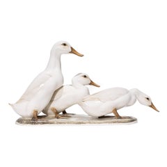 Hutschenreuther-Selb Porzellanfigur "DREI ENTEN"