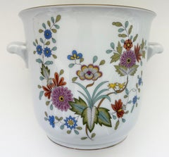 Hutschenreuther Tirschenreuth, Deutschland, Porzellan-Übertöpfe mit Blumendekoration