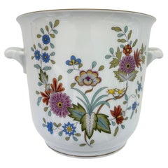 Hutschenreuther Tirschenreuth, Germania Cachepot in porcellana con decorazione floreale