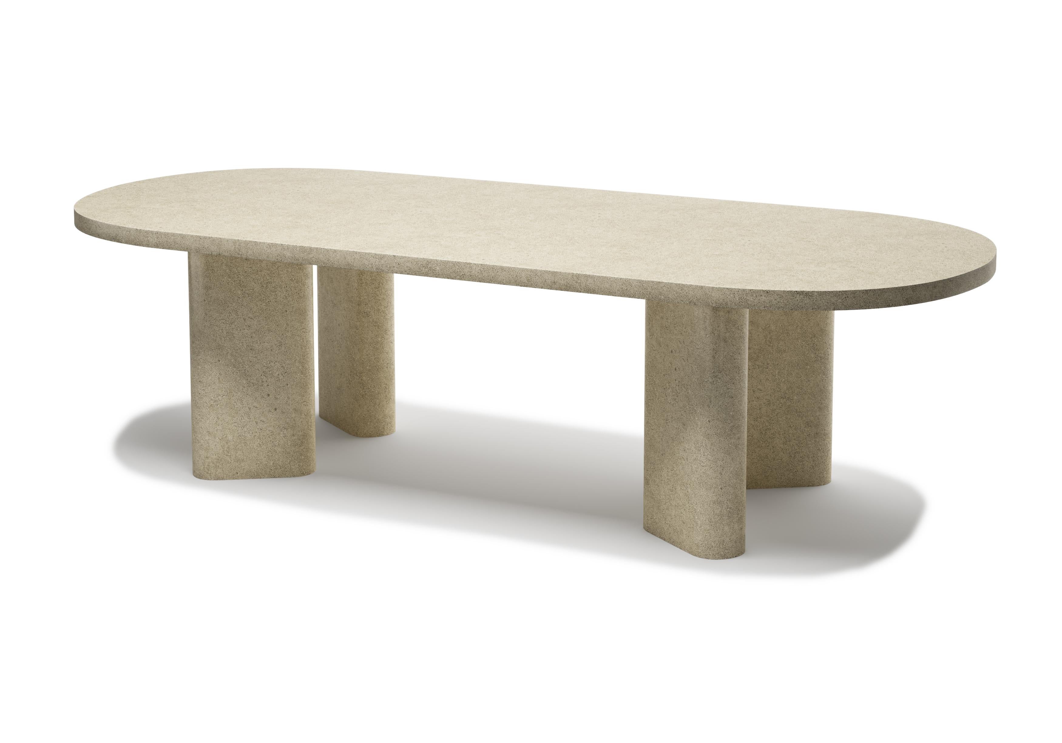 concrete dining table