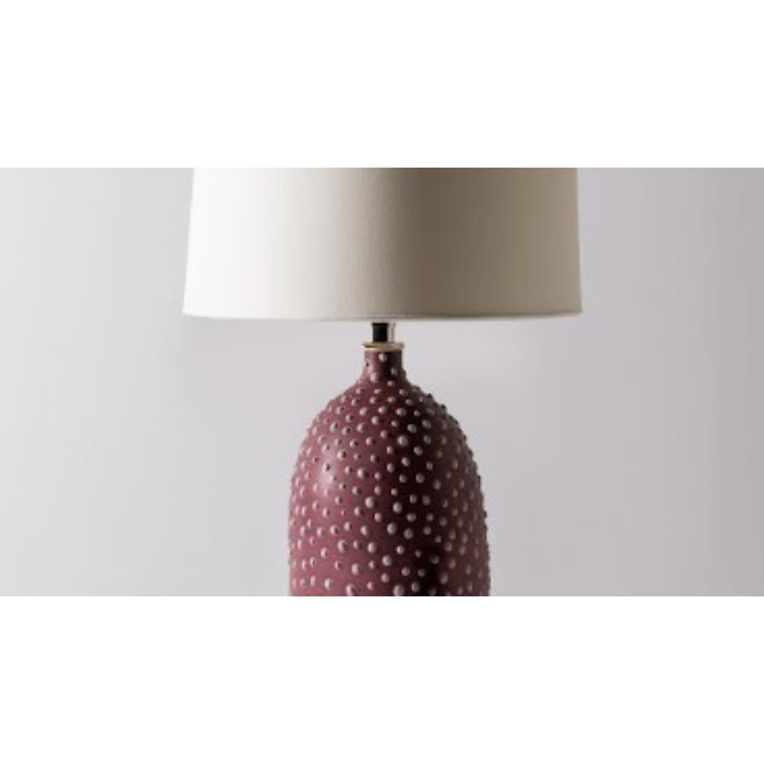 Post-Modern Huxley Lamp in Oxblood by Elyse Graham For Sale