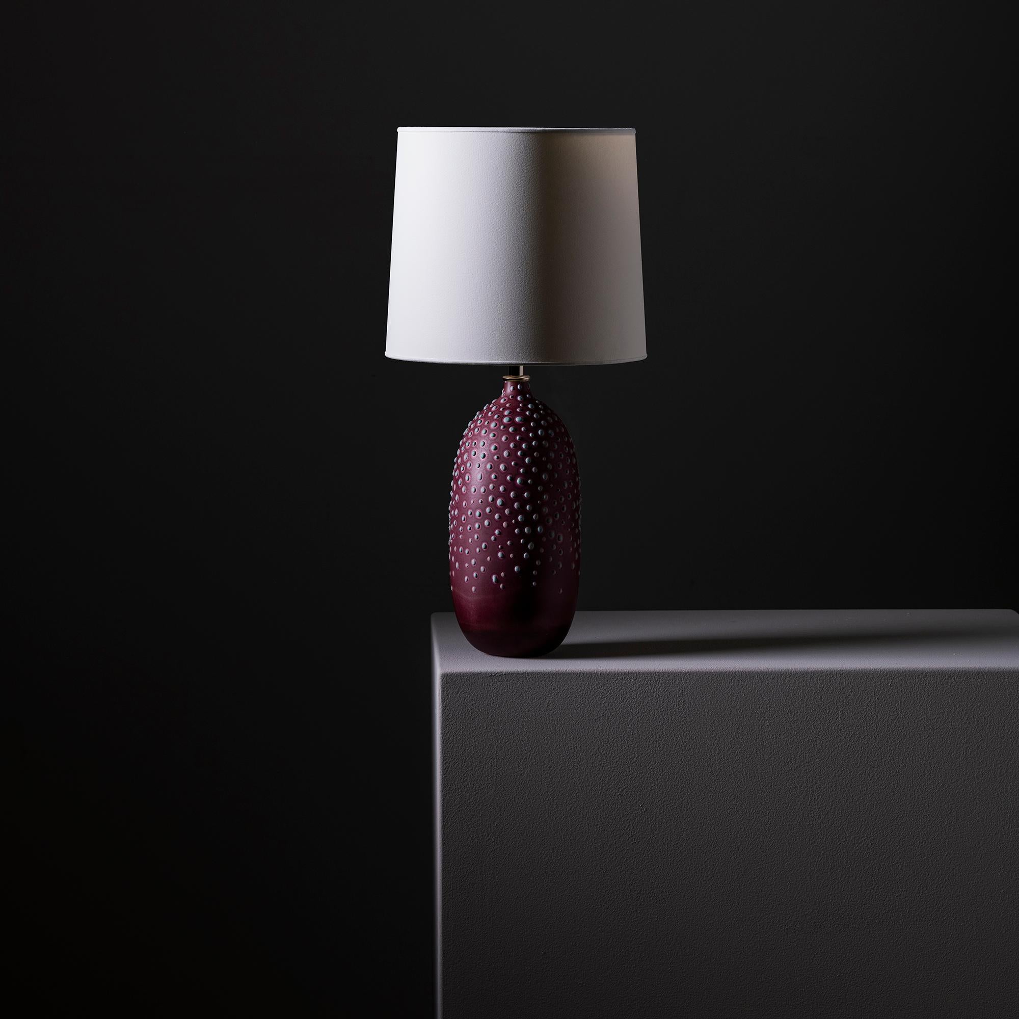 Huxley Lamp in Oxblood by Elyse Graham In New Condition For Sale In Geneve, CH
