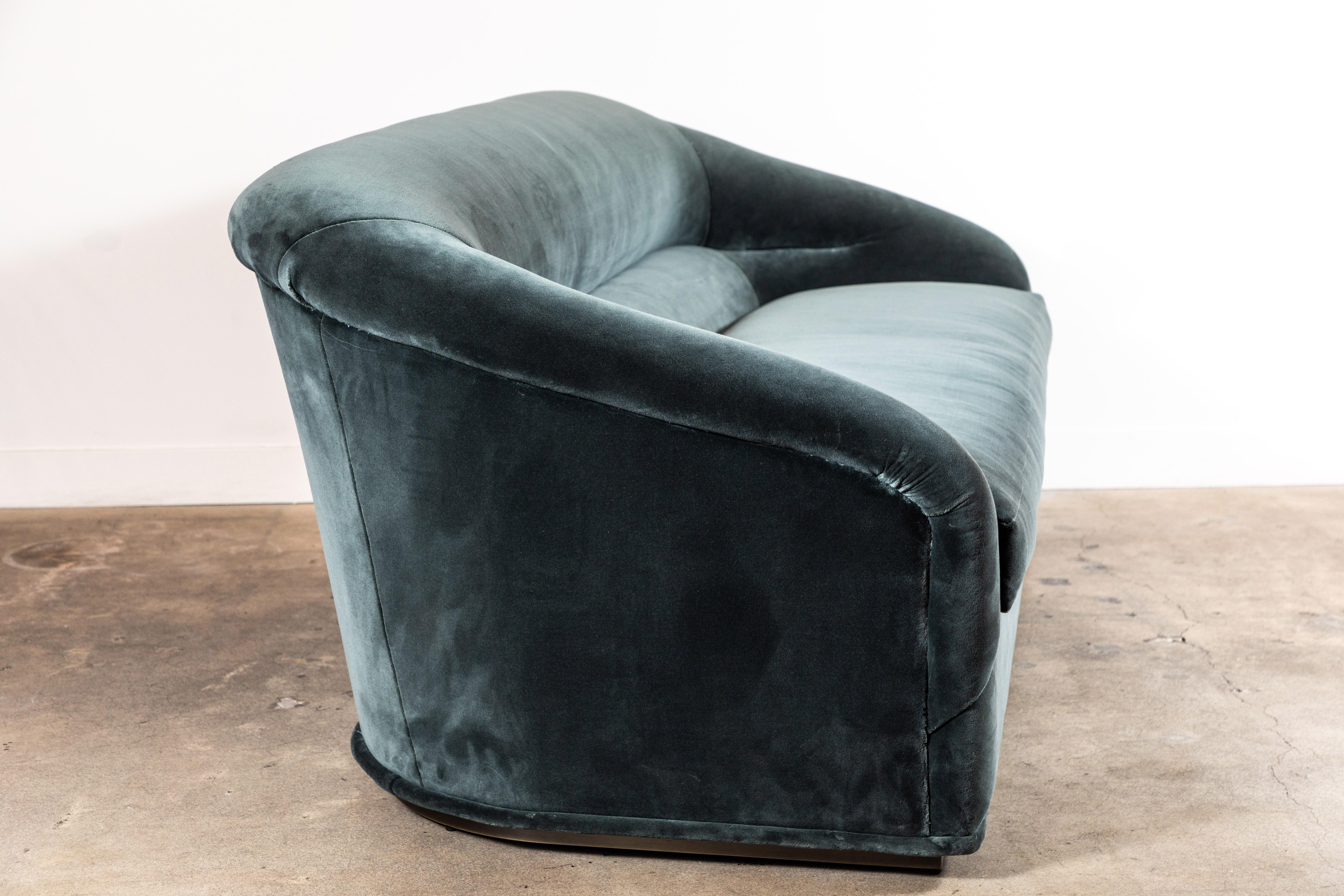 Velvet Huxley Sofa by Lawson-Fenning 1