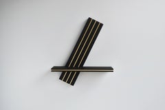 Elevate No. 5, artist-made wall-hanging shelf sculpture