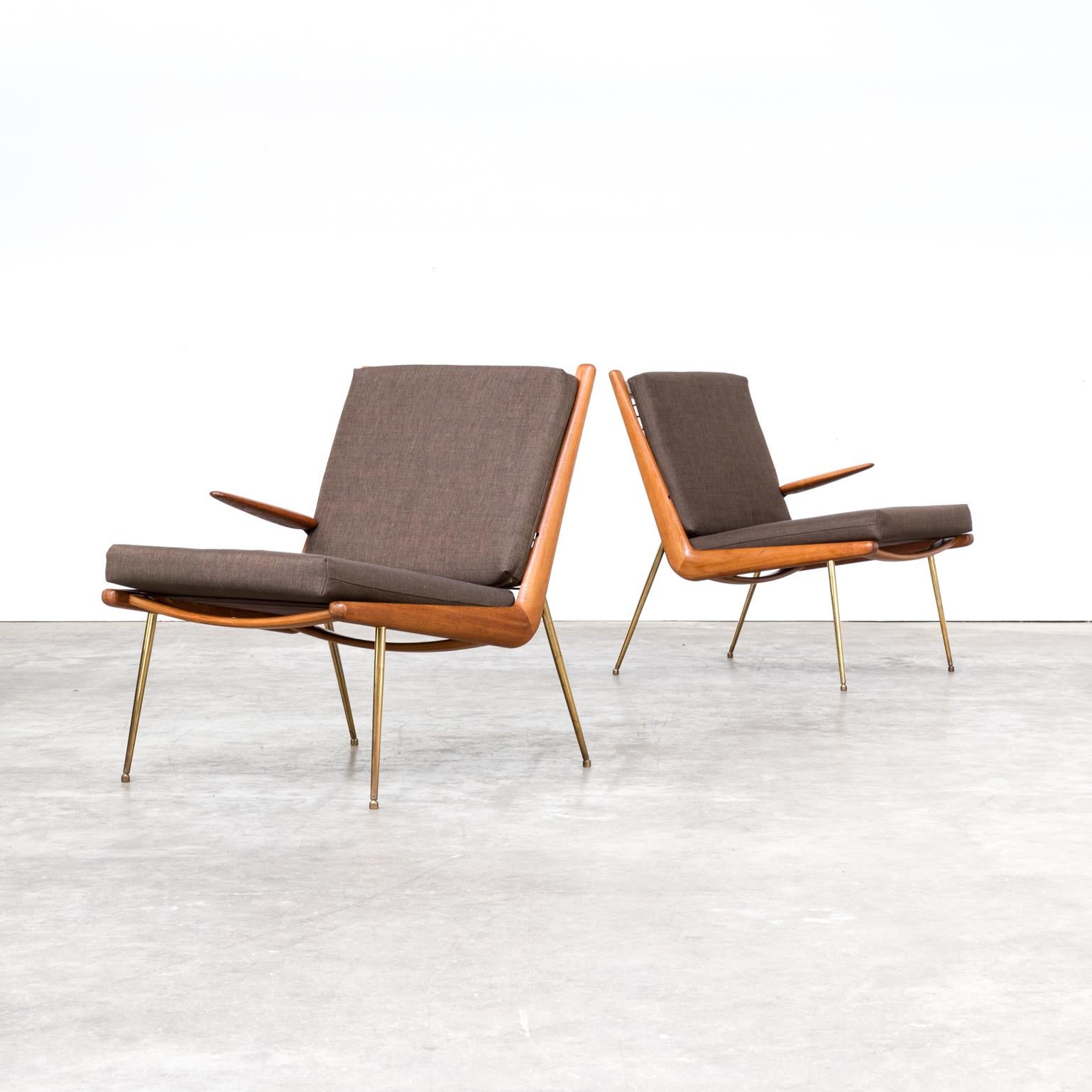 Hvidt and Mølgaard-Nielsen ‘Boomerang’ Chair FD 135 for France & Son, Set of Two For Sale 1