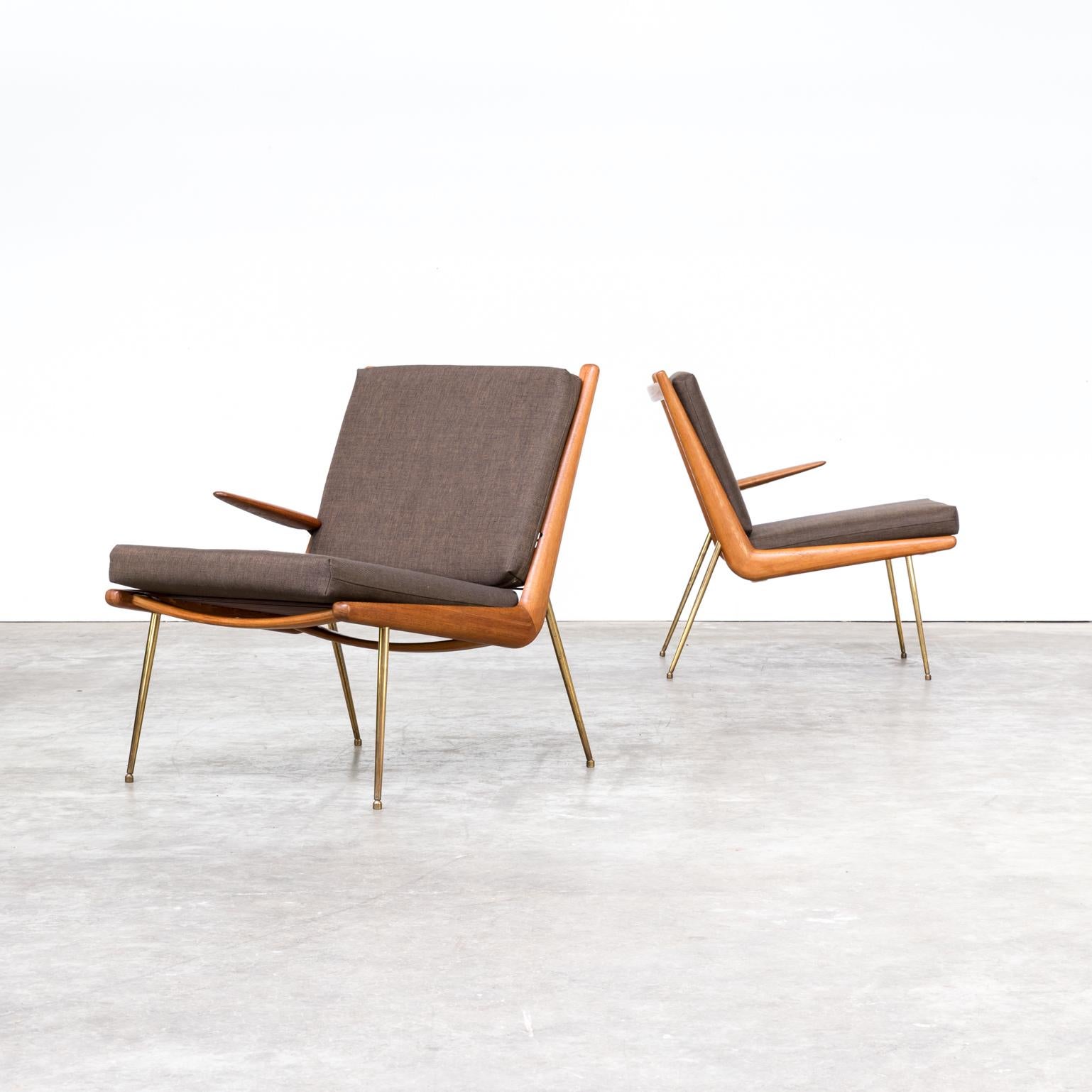 Hvidt and Mølgaard-Nielsen ‘Boomerang’ Chair FD 135 for France & Son, Set of Two For Sale 2