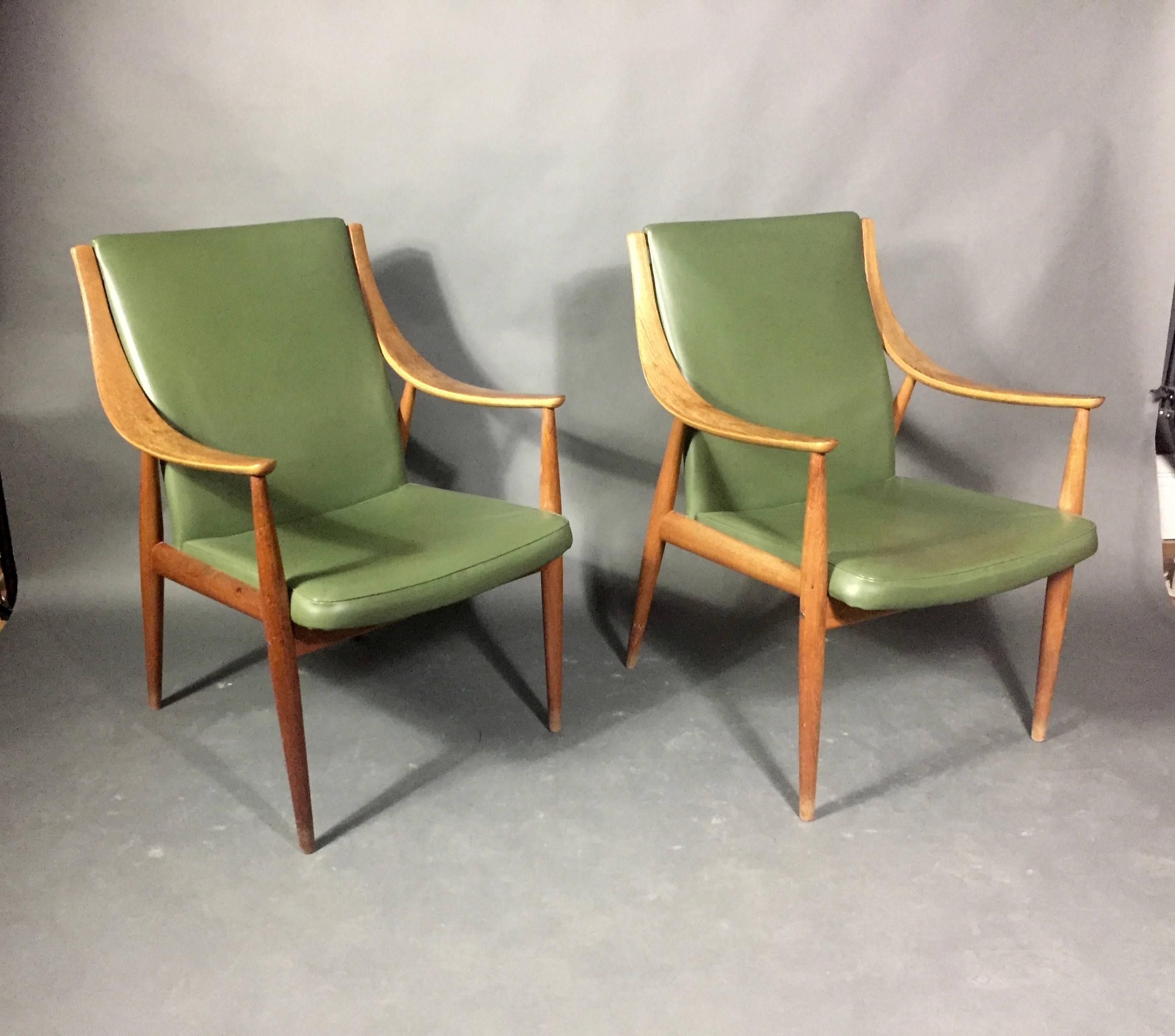 From the amazing Copenhagen-based architect and design team of Peter Hvidt & Orla Mølgaard-Nielsen, this pair of 