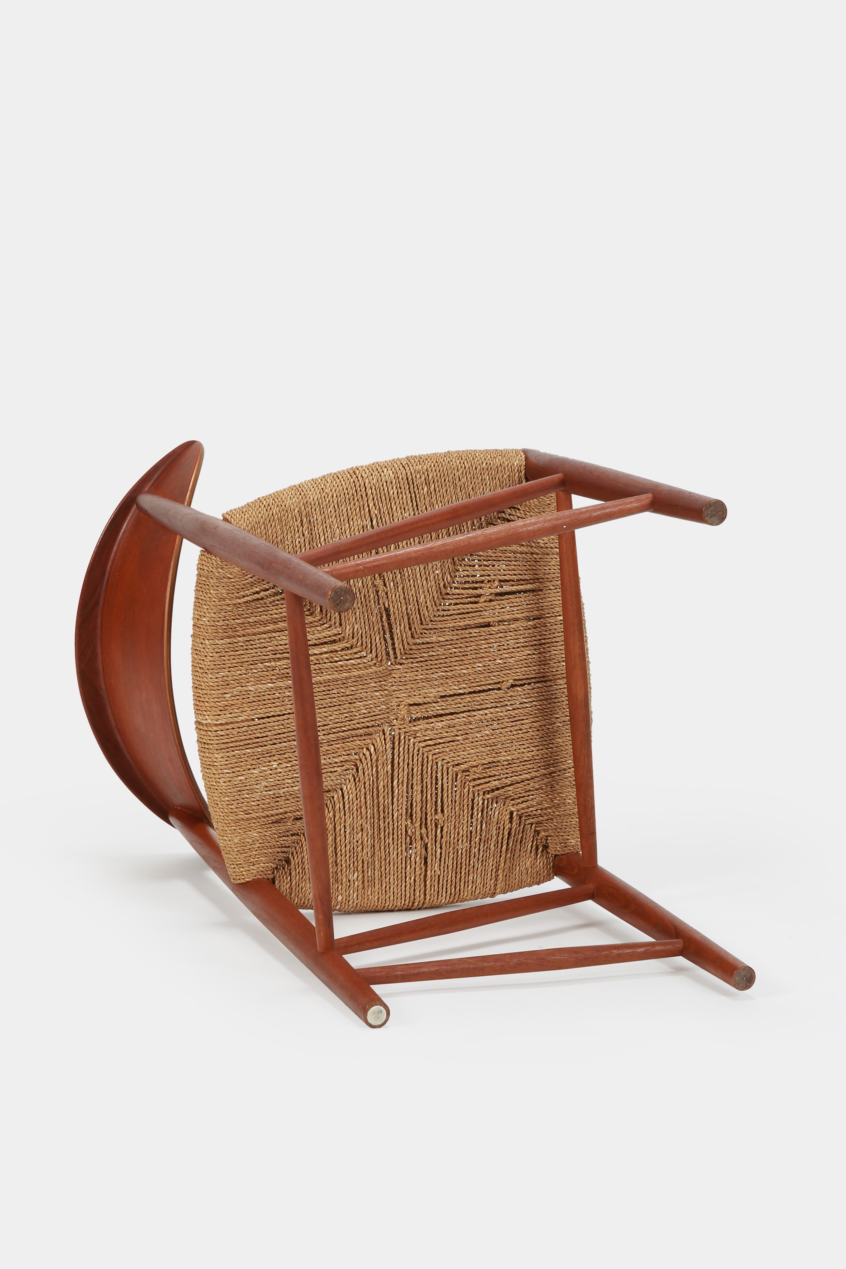 Hvidt & Mølgaard Single Chair Teak, 1950s For Sale 10