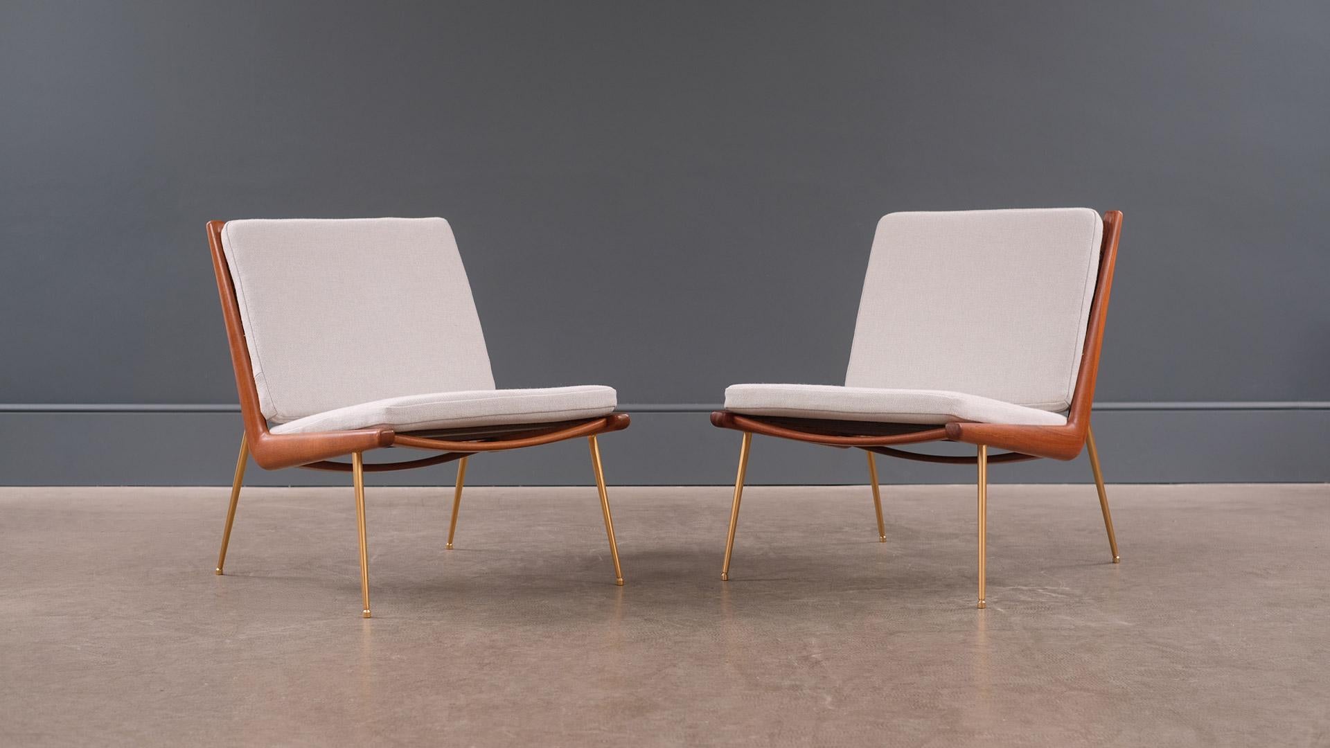 Scandinavian Modern Hvidt & Mølgaard Boomerang Chairs