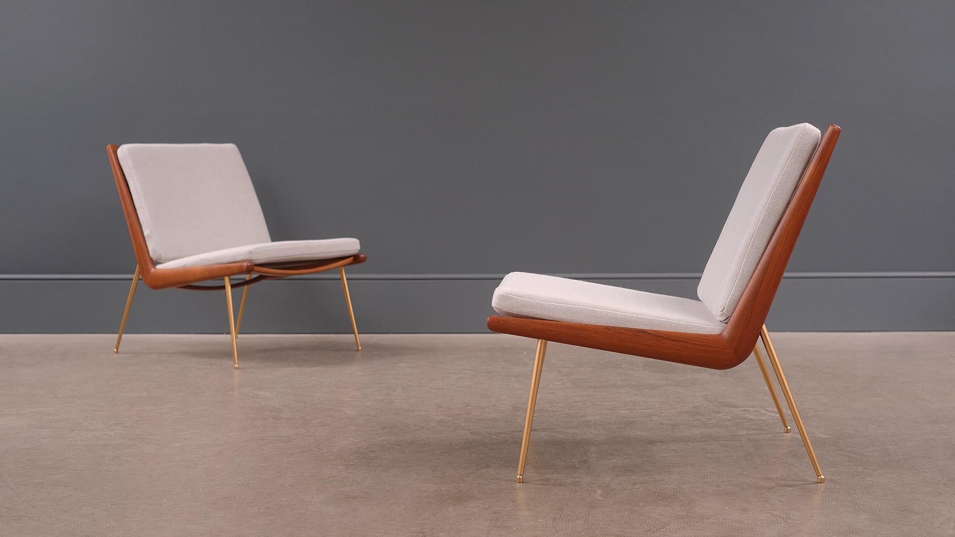 20th Century Hvidt & Mølgaard Boomerang Chairs