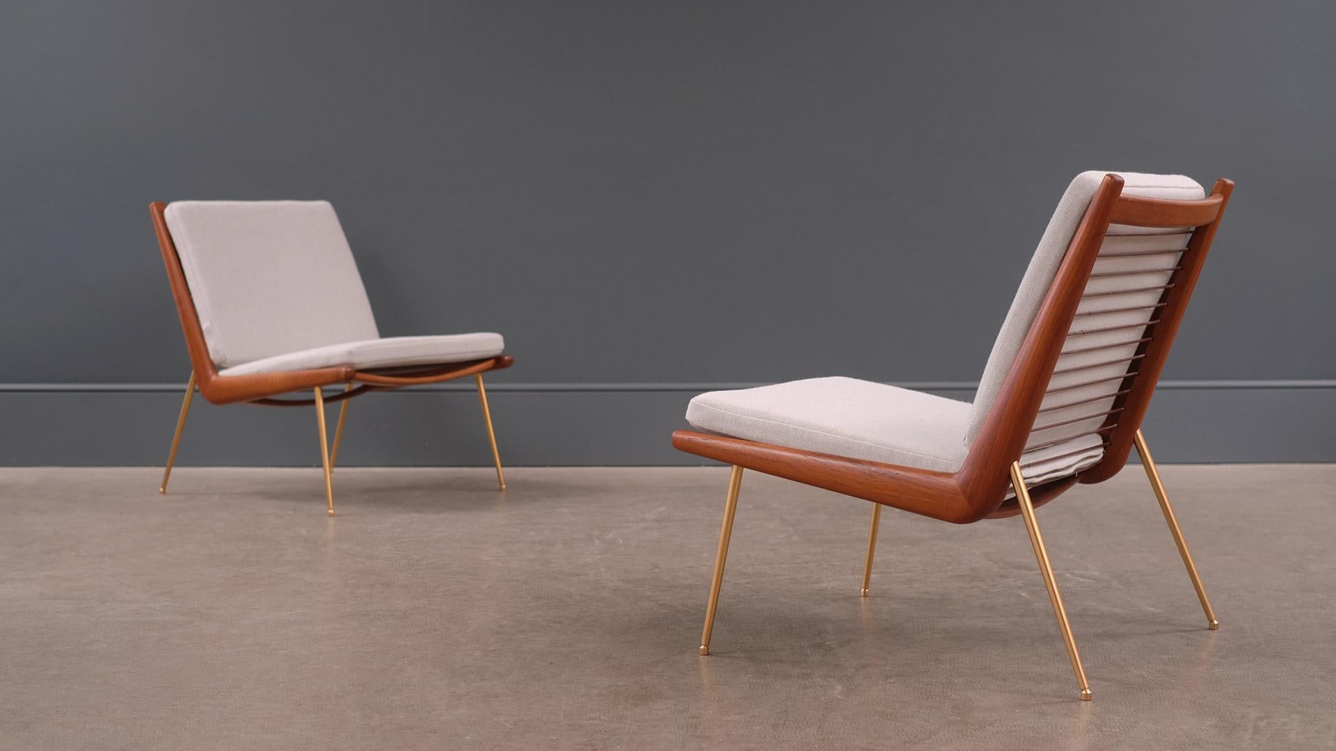 Teak Hvidt & Mølgaard Boomerang Chairs