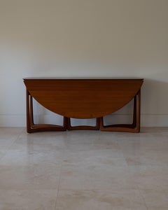 Tavolo da pranzo a ribalta Hvidt & Molgaard Nielsen HM6 per France & Son, Danimarca.