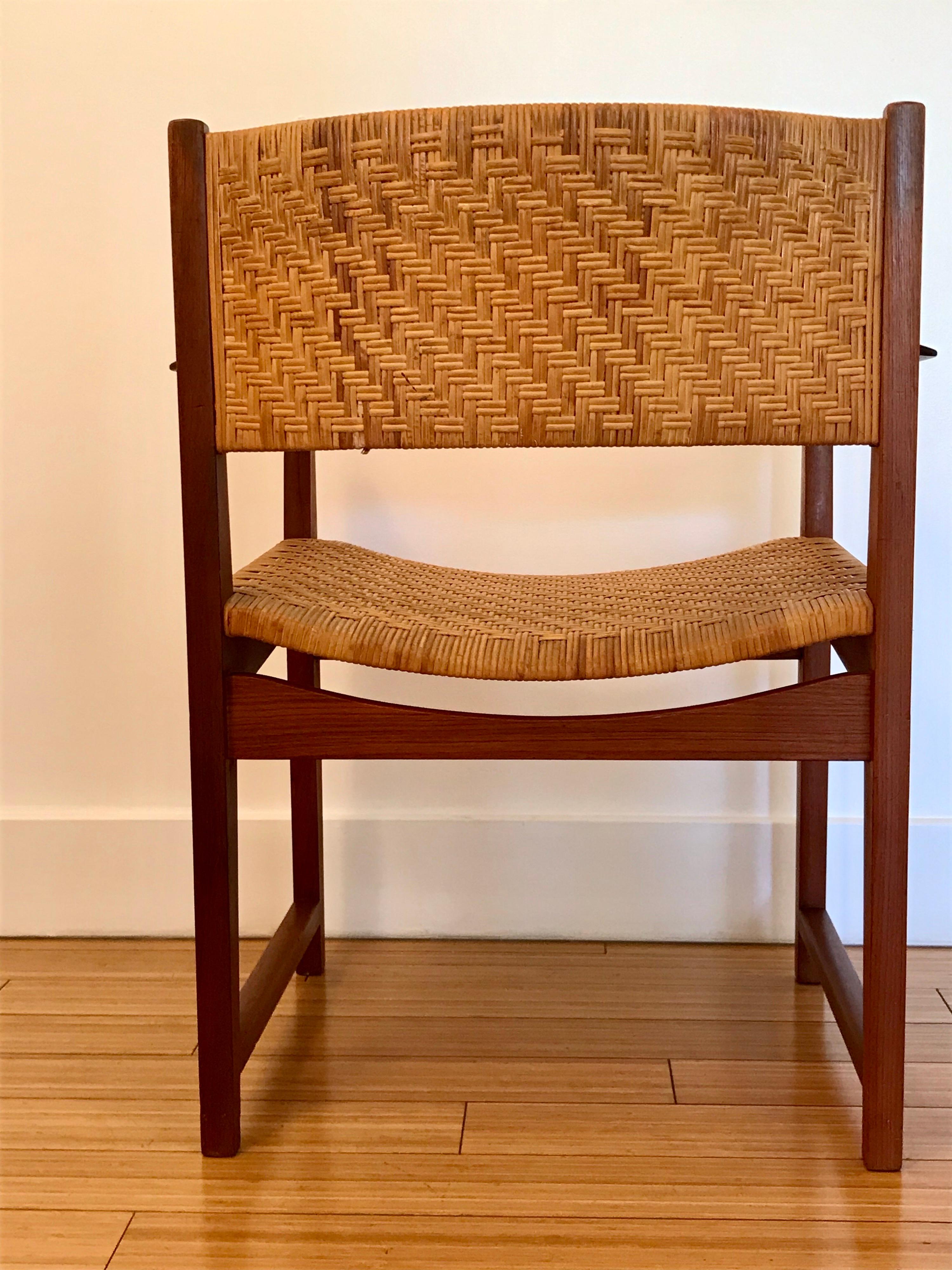 Hvidt + Molgaard Occasional Teak + Cane Chair 5