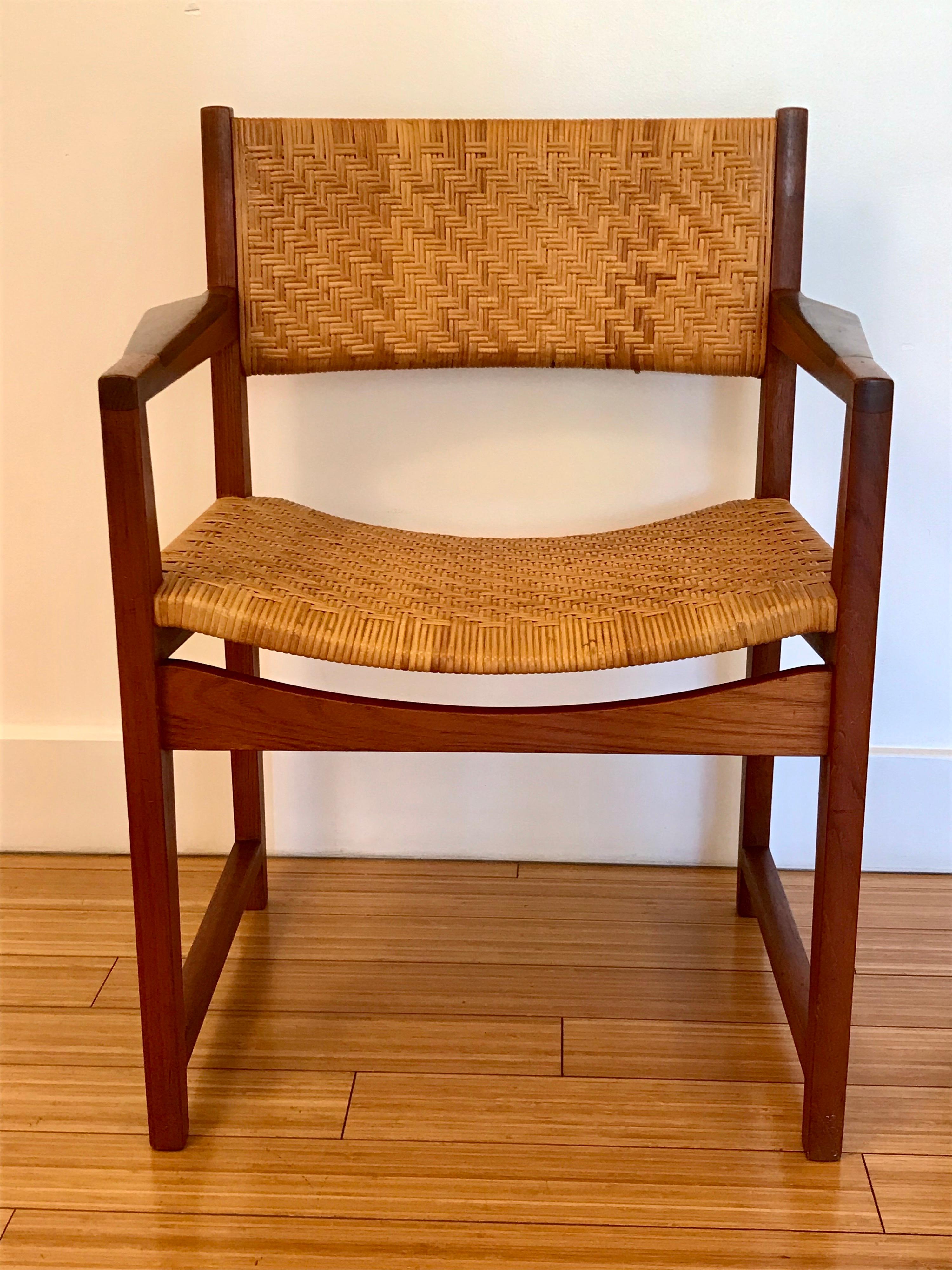 Woodwork Hvidt + Molgaard Occasional Teak + Cane Chair