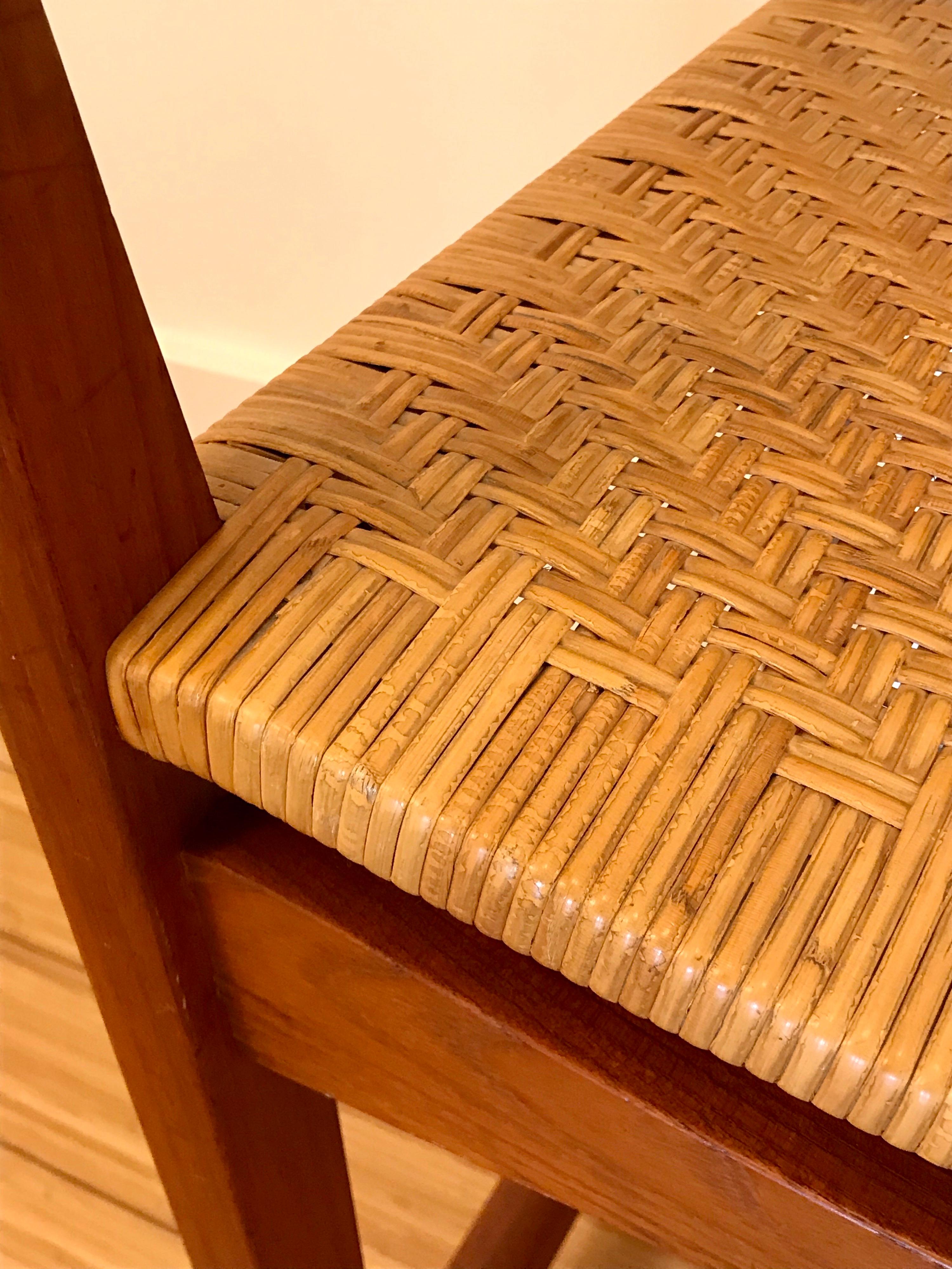 Wood Hvidt + Molgaard Occasional Teak + Cane Chair