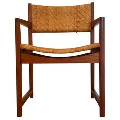 Hvidt + Molgaard Occasional Teak + Cane Chair