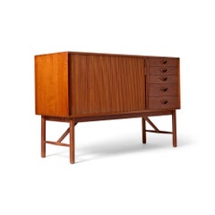 Hvidt & Nielsen Tambour Credenza by Peter Hvidt & Orla Mölgaard-Nielsen, 1957