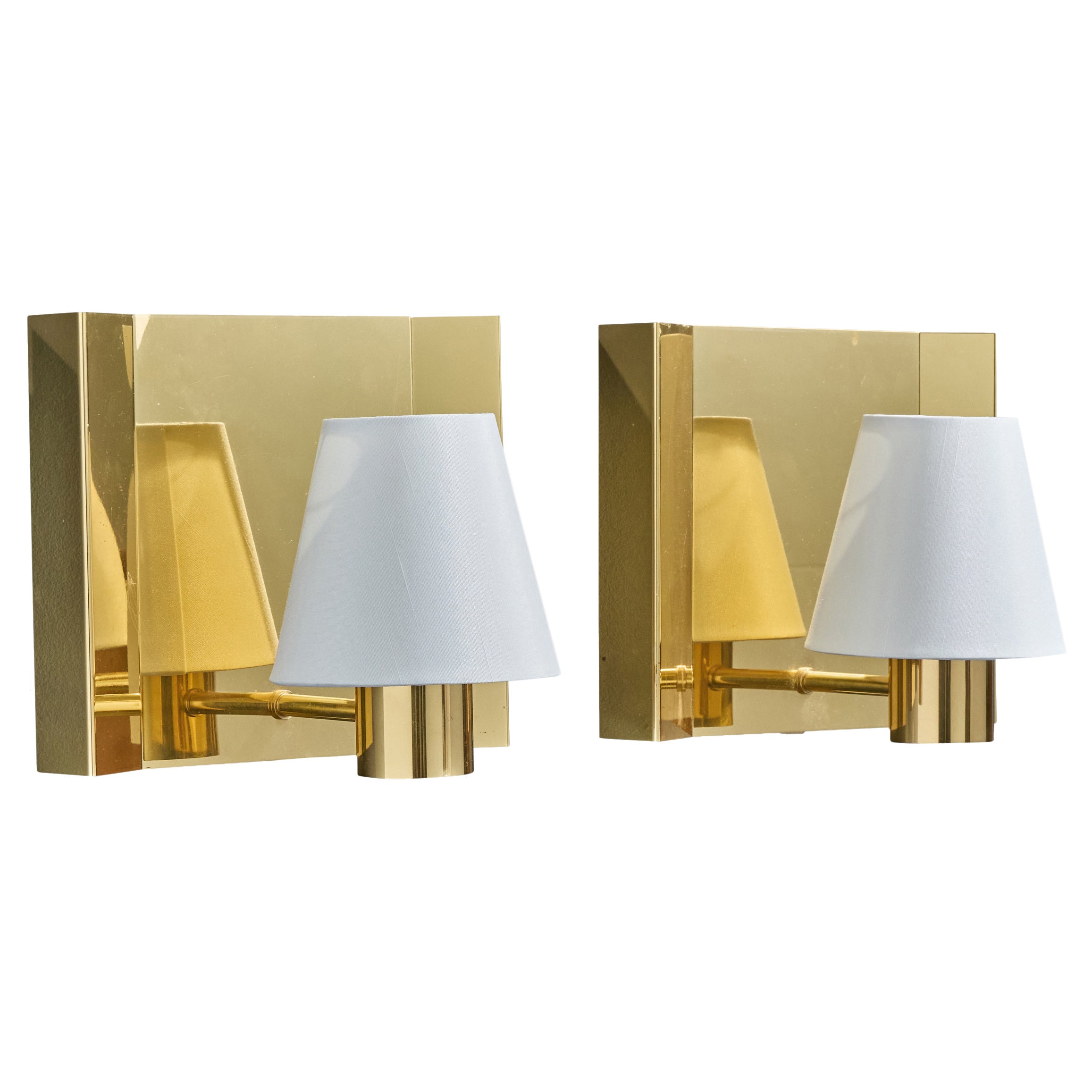 Høvik Verk, Apliques, Latón, Tela, Noruega, Años 1960