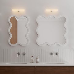 Hvyli 6 mini - Petit miroir mural ondulé, miroir décoratif par oitoproducts