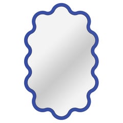 Hvyli Oval – Sculptural Scalloped Wall Oval Mirror by oitoproducts