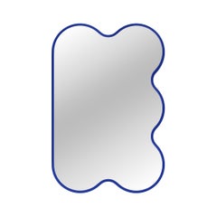 Hvyli Q5 - Wavy Small Mirror, Wall Asymmetrical Mirror by oitoproducts