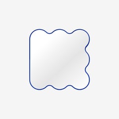Hvyli Q7 - Wavy Square Mirror, Wall Asymmetrical Mirror by oitoproducts