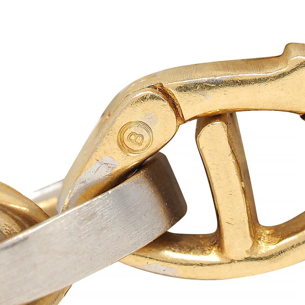 H. H. Burdick Modernist 14 Karat Two-Tone Gold Bracciale Vintage Collana a catena in vendita 9