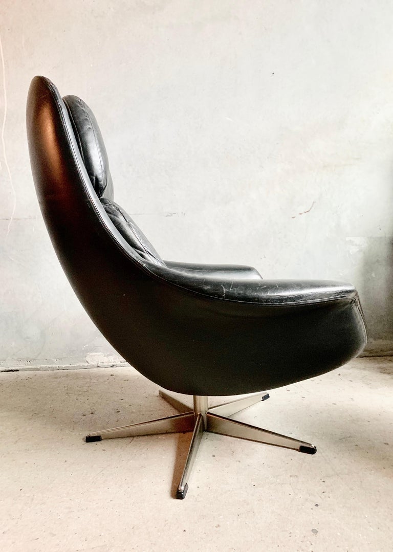 H.W Klein Danish Vintage Swivel Chair, 1960s at 1stDibs