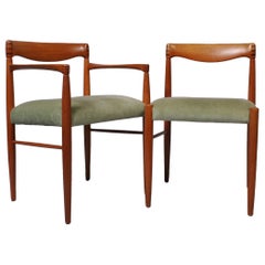 Vintage H.W Klein Dining Chair Set of 6, Brahmin, Denmark, 1960