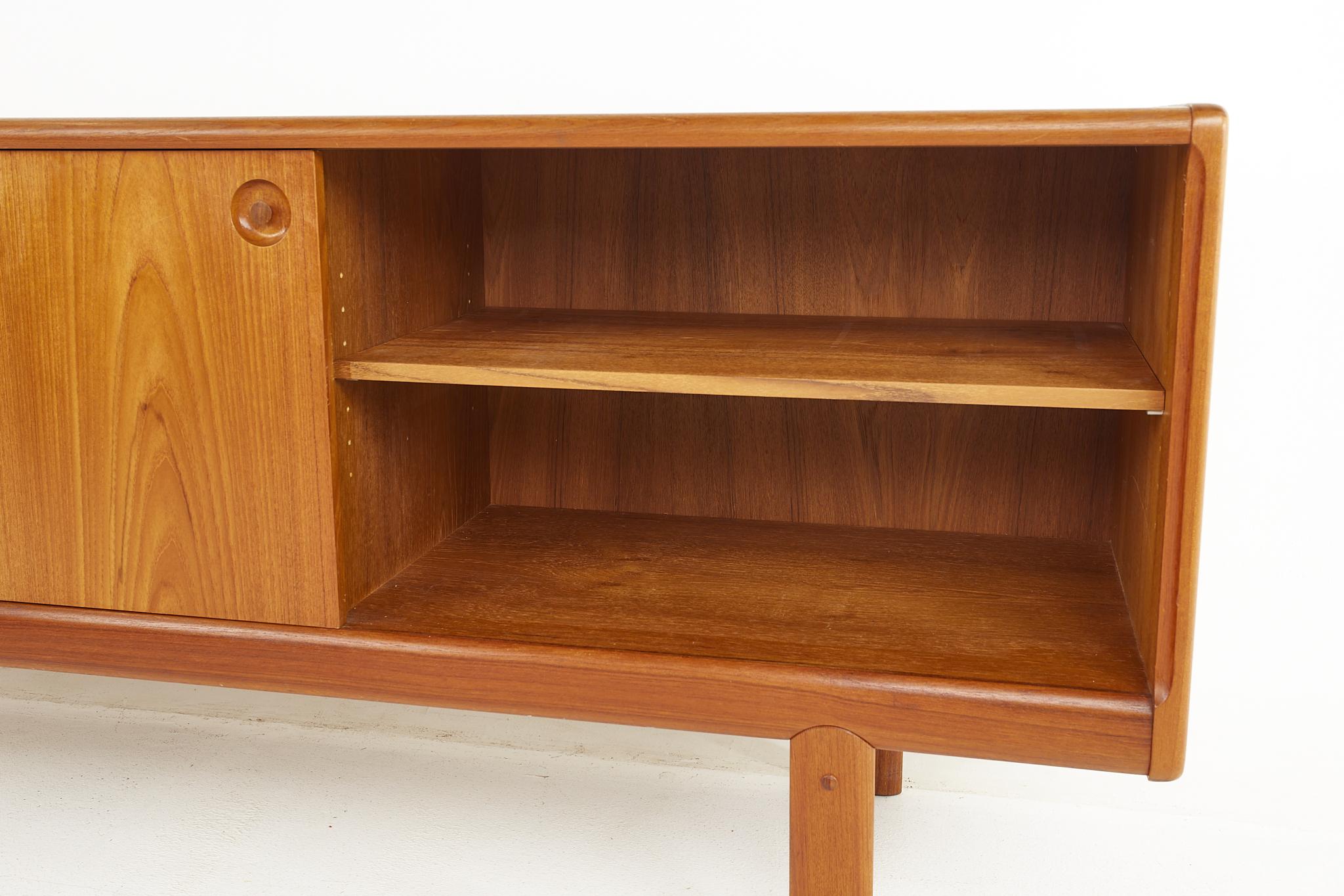 HW Klein for Bramin Møbler Mid Century Danish Teak Sideboard Credenza with Hutch 9